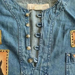 Us expedition Faithful Companion embroidered patchwork Dog Top Blue Size L Photo 14