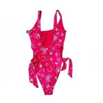 Hurley #62 NWT Star Struck Cheeky One Piece Swimsuit in Red Pepper Photo 6