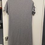 Fabletics , gray T-shirt dress with double bows on sleeves women’s size xs Photo 7