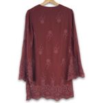 WAYF - Maroon Floral Embroidered Dress - S Photo 1