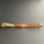 Genuine Leather Braided Belt Sz L Photo 2