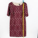 R&K Red Short Sleeve Neck Lined Career Shift Lace Dress Plus Size 14 Photo 6