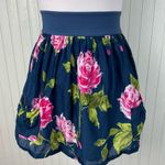 Abercrombie & Fitch Vintage Y2K Mini Dress Tunic Top Size XS Babydoll Floral Photo 3