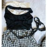 American Vintage VTG RARE Young Edwardian Arpeja Black and White Gingham Maxi dress sz 7 Photo 11