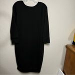 Universal Standard NWT Black Misa Tie Front Crew Neck Sweater Dress Photo 12