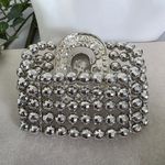 Boutique Statement Silver Pirate Skull Stretch Bracelet Photo 5