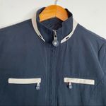 Jamie Sadock jacket women's small black cream colorblock full zip golf Photo 3