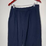 Max Mara  Leisure Jersey Pull On Straight Cut Trousers Blue Womens L Photo 2