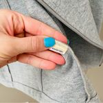 CALIA by Carrie Underwood Effortless Knit Moto Jacket/Sweatshirt Gray Sz… Photo 5