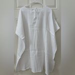 ANDIE NWT  The Magdalena Kaftan Swim Cover Up White Women's Size L/XL Cotton Gauz Photo 1
