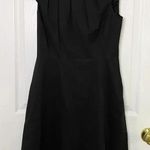 ANNI KUAN Black Cap Sleeve Pleated Neckline A Photo 0