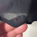 Mulberry  vntg black 100% silk button detail crop blouse sz UK 12 US 8 Photo 6