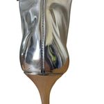 Kurt Geiger Carvela Silver Metallic Stiletto Boots Size 39/ US 8.5 Photo 5