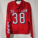 Superman 1938 full zip red hoodie women's medium NWT Photo 1