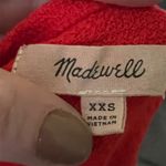 Madewell  Women's 2XS Red Wrap Side Tie Short Sleeve Blouse Casual Photo 7