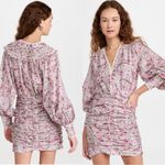 NWT SABINA MUSAYEV Aviva Drapped Floral Mini Dress Sz S Photo 2