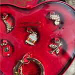 Argento SC Charm Key RIng Jetsetter Set Paris Travel Heart Tin Swarovski 2011 Gold Photo 2