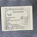 ZARA  TRF Stripes Blue White V-Neck Short Sleeves Women’s Blouse SZ S #1703 Photo 1