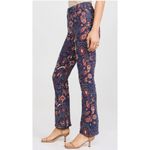 MOTHER The Dazzler Straight Leg Jeans Paisley Print Blue Orange Women's Size 24 Photo 2