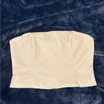 Hazel Boutique  Cream Strapless Tube Top Photo 0