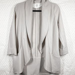 Wilfred Aritzia Beige Chevalier Relaxed Open Front Blazer Photo 0