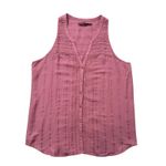 prAna  mauve pink button down sleeveless tank top size S Photo 8