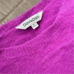 Davi & Dani  Fuscia sweater fuzzy material women’s size large Photo 2