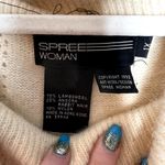 Spree Woman Lambswool & Angora Blend Cowl Neck Beaded Sweater Vintage 1X Photo 1