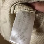 Anthropologie Eri + Ali Waffle Thermal Sweater Cream Ivory Size Small Photo 6