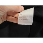 Reformation  Christina Square Neck Crepe High Slit Midi Black Dress US 2 Photo 7