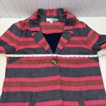 Boden Canonbury Twill Cotton Linen Pink Blue Stripe Swing Coat Blazer Size 6 Photo 6