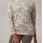 Athleta Women's Luxe Oatmeal Camoflauge STUDIO TO STREET Sweatshirts Size Small Photo 3