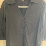 Club Monaco Black Button-Up Women's Top Photo 1