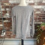 eight eight eight  Gray Chevron Knit Sweater Size S Photo 4