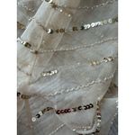 Mac Duggal NWT  Beaded Gown Womens 12 Gold Sequin Mesh Kimono Maxi Dress Formal Photo 11