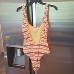 Billabong ππ Ray Of Gold One-Piece Swimsuit ~ Striped XL NWT Photo 5