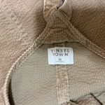 Tinseltown Light Tan Corduroy Overall Mini Dress Sz M Photo 8