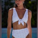 Beach Riot Dallas Top White Magnolia Eyelet, Size Small, $128 Photo 6