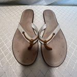 Sperry Top Sider Sandals Womens 7 Thong Flip Flops Beige Leather Flats Casual Photo 0