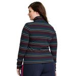 La Ligne x Target Blue Long Sleeve Ribbed Turtleneck Multicolor Rainbow Stripe S Photo 1