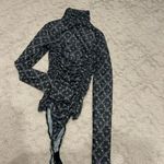 Free People black floral turtle neck body suit size xs Photo 1