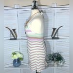 Streetwear Society  Striped Knit Halter Mini Dress Y2K XL Photo 4