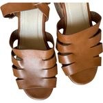 Charlotte Russe Womens Platform Strappy Black Wedge Cork Ankle Strap Sandals - 9 Photo 1