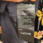 Free People Margaux Velvet Mini Skirt A-Line Black Pink Floral Size 4 Photo 4