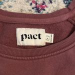 Pact  Women’s Maroon Crewneck Sweater 100% Organic Cotton Size Large Photo 6