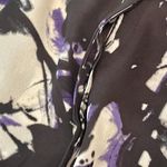 Vera Wang Simply Vera  | NWT Petite Purple, Black, & White Button Down Top | PXL Photo 4