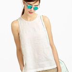 J.Crew  Petite embellished linen tank top … Photo 0