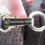 Michael Kors  Brown Faux Fur Sweater Vest Women's S Gold Toned Logo Boho Dressy Photo 1