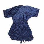 Vintage Kathryn Polka Dot Robe Blue Size M Photo 3