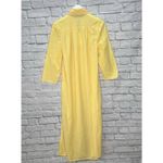 Vintage Heiress Lightweight Fleece Nightgown Size M Yellow Lace Long Sleeve New Size M Photo 5